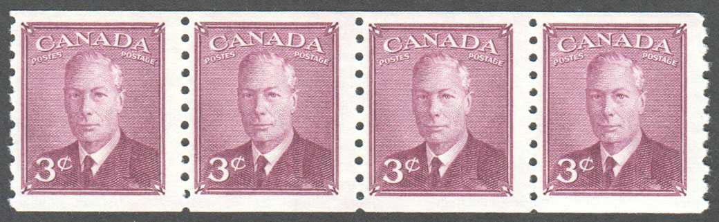 Canada Scott 299 MNH F Strip - Click Image to Close